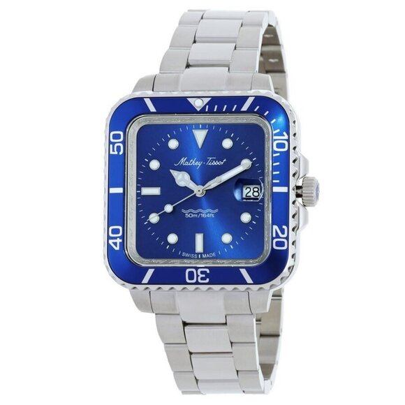 NWT Mathey-Tissot Fashion Men's Quartz Steel Authentic Watch - Picture 1 of 3
